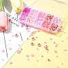DIY Flat Round & Heart Acrylic & Glass Seed Beads Jewelry Making Findings Kits DIY-FS0006-43A-7