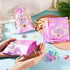 Flower Thank You Polyester Satin Storage Drawstring Bags ABAG-TAC0005-09A-6