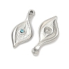 304 Stainless Steel Rhinestone Pendants X-STAS-L308-10P-2