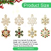 16Pcs 8 Styles Alloy Enamel with Rhinestone Pendants FIND-YW0005-88-2