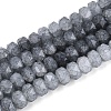 Imitation Jade Crackle Glass Beads Strands GLAA-N068-01A-A01-1