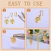 20Pcs Brass Earring Hooks ZIRC-SZ0005-18-4