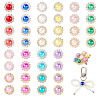 200Pcs 20 Colors Alloy Rhinestone Cabochons FIND-TA0006-32-2