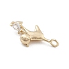 Brass Micro Pave Cubic Zirconia Pendants LS-KK-M306-06G-07-2