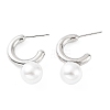 Rack Plating Brass Stud Earrings for Women KK-Z038-15P-1