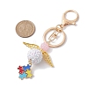 Resin & Alloy Enamel Pendant Keychain KEYC-JKC00763-4