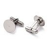 Non-Tarnish 304 Stainless Steel Cuff Buttons STAS-H124-10P-2