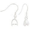 3 Pairs 925 Sterling Silver Earring Hook Findings STER-BBC0009-31-7