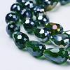 Electroplate Glass Beads Strands EGLA-D015-15x10mm-27-2