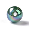 UV Plating Rainbow Iridescent Acrylic Beads OACR-C010-14C-2