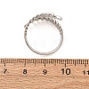 304 Stainless Steel Cuff Open Rings for Women SA-CBA4160-31P-5