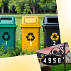 Number 0~9 PET Self-Adhesive Reflective Mailbox Stickers DIY-WH20010-26B-01-6