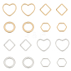 80Pcs 8 Style Brass Linking Rings KK-FH0005-70-1