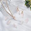 Olycraft Faceted Natural Rose Quartz Double Terminated Point Beads G-OC0003-61-5