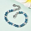 Heart Non-magnetic Synthetic Hematite Link Chain Bracelets for Women BJEW-Z148-07P-01-1