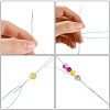 Iron Collapsible Big Eye Beading Needles ES001Y-S-57mm-01-3