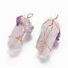 Natural Quartz Crystal Big Pendants G-F594-01D-2