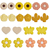 20Pcs 10 Styles Silicone Focal Beads SIL-SP0001-18A-1