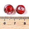 Luminous Handmade Gold Sand Lampwork Beads LAMP-T021-8mm-03V-3