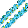 Handmade Bumpy Lampwork Beads Strands LAMP-N029-011C-1