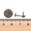 50Pcs Iron Butterfly Clutches Pin Backs IFIN-H066-02P-3