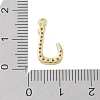 Rack Plating Brass Micro Pave Clear Cubic Zirconia Pendants KK-A224-03P-G-3