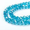 Electroplate Glass Beads Strands EGLA-X0007-01B-8mm-3