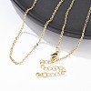 Brass Cable Chain Necklaces NJEW-K123-05G-4