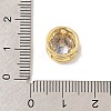 Brass Micro Pave Cubic Zirconia Multi-Strand Links KK-C111-01G-W-3