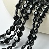 Natural Black Onyx Beads Strands G-H1310-1-1