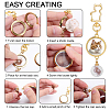 Glass Openable Perfume Bottle Pendant Decorations HJEW-DR00317-4