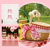 5 Yards Polyester Ribbon OCOR-WH0101-203-3