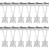 Unicraftale Iron Shower Curtain Rings for Bathroom AJEW-UN0001-36-1