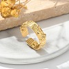 304 Stainless Steel Open Cuff Rings for Women LS-STAS-Z117-18G-1