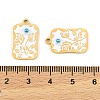 304 Stainless Steel Enamel Pendants STAS-H251-03A-03-3