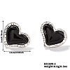 Natural Stone Cat Eye Heart-shaped Stud Earrings GI3370-1-1