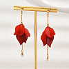 Classic Fashionable Leaf Tassel Earrings for Women LS4891-1