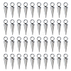 40Pcs 201 Stainless Steel Pendants STAS-DC0016-82-1