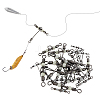 30Pcs 6 Style 201 Stainless Steel 3 Way Swivels Fishing Cross Line FIND-FH0004-45-5