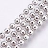 Electroplated 925 Sterling Silver Ball Chains STER-I015-03A-1