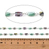 Handmade 304 Stainless Steel Glass Beaded Link Chains GL-CBA98C2-06P-3