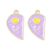 Alloy Enamel Pendants AL-CBA292F-01E-G-1