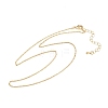 Brass Oval Link Chain Necklaces NJEW-D338-02G-2