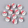 Christmas Theme Handmade Polymer Clay Beads X-CLAY-S091-75-1