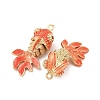 Brass Micro Pave Cubic Zirconia Pendants KK-D019-30C-G-2