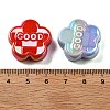 UV Plating Opaque Acrylic Beads PACR-Q005-05-3