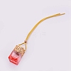 Car Hanging Air Freshener Glass Bottles DJEW-WH0008-10F-1