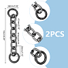 Unicraftale 2Pcs Alloy Bag Extender Chains FIND-UN0003-08B-3