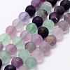 Natural Fluorite Bead Strands G-A163-06-10mm-1