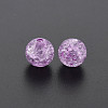 Transparent Crackle Acrylic Beads MACR-S373-66C-N06-2